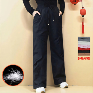 东北哈尔滨防寒宽松棉裤 时尚 女外穿高腰加厚2025冬新款 阔腿羽绒裤