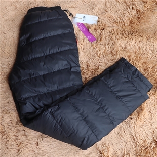 羽绒裤 女外穿老年人高腰深裆老太太加厚直筒宽松妈妈保暖鸭绒棉裤