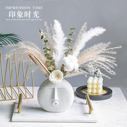 北欧ins风艺术陶瓷花瓶创意摆件