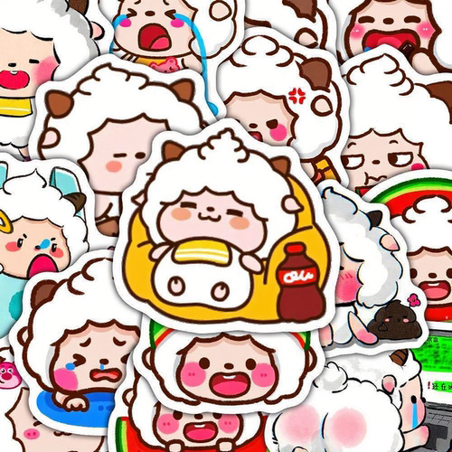 懒羊羊贴纸可爱行李箱装饰贴纸