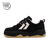 飞跃板鞋 潮流休闲鞋 女202秋季 feiyue 款 时尚 厚底增高运动鞋 087