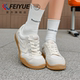 透气小白鞋 feiyue 2026春夏新款 百搭网面德训鞋 飞跃休闲板鞋 女鞋