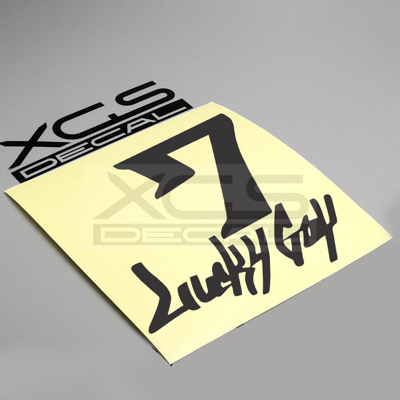 汽车摩托电动车装饰贴纸 幸运7号 lucky guy 7 防水个性车贴花