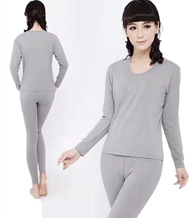 库存新式女秋衣秋裤套装女内衣裤浅白女莫袋尔秋衣裤内衣女