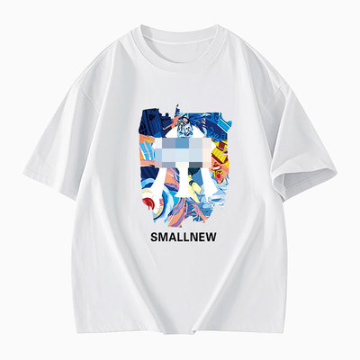 100%纯棉短袖T恤休闲嘻哈青少年