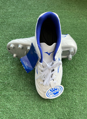 日本专柜MIZUNO美津浓白色新款MONARCIDA NEO青少年长钉HG足球鞋