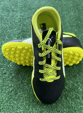 正品专柜PUMA彪马evoTOUCH 3儿童小童TF碎钉黑色TT小孩小码足球鞋