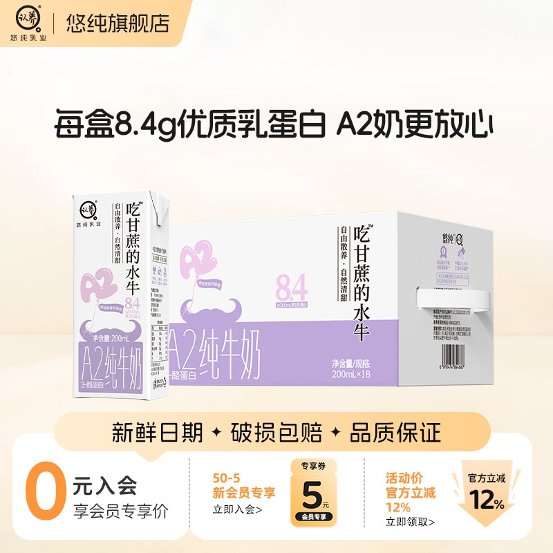 吃甘蔗的水牛奶A2-β酪蛋白图片