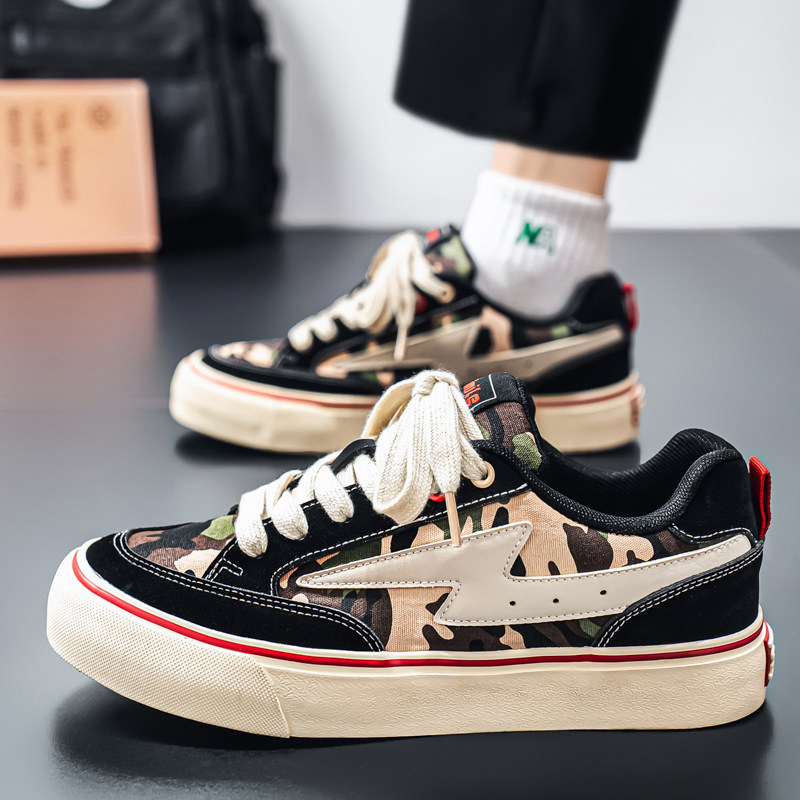 帆布男鞋冬季韩版百搭低帮运动滑板鞋男生潮流超火厚底防滑休闲鞋,流行男鞋,帆布鞋,淘宝优惠券,粉丝福利购,淘宝优惠卷