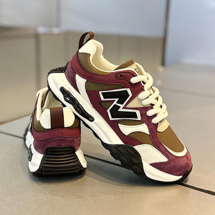 潮牌高级感阿甘运动跑步休闲厚底老爹鞋 2025秋冬新款 男鞋 网红爆款