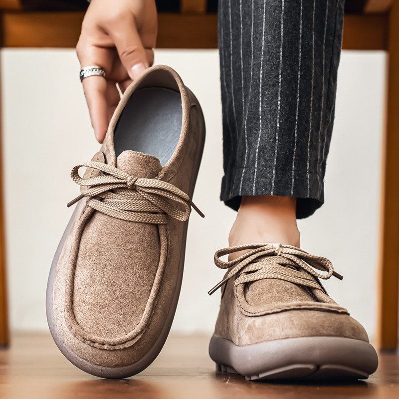 魔术贴男鞋冬季软底防滑运动休闲勃肯鞋男生复古百搭宽楦豆豆鞋子,流行男鞋,单鞋,淘宝优惠券,粉丝福利购,淘宝优惠卷