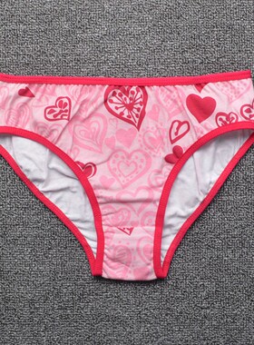 出口外贸原单女童纯棉三角内裤高级印花底裤 3-8岁