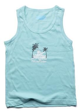 出口欧洲优质精品条纹纯棉背心男孩儿童沙滩椰风 3-4岁