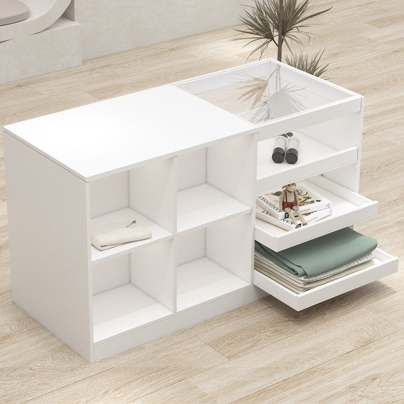 服装店中岛流水台玻璃饰品展示柜女装店吧台储物柜简约精品陈列柜,商业/办公家具,中岛/流水台,淘宝优惠券,粉丝福利购,淘宝优惠卷