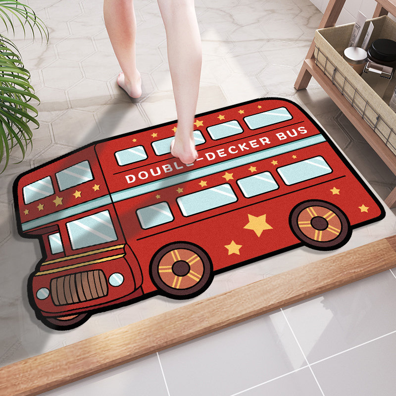 巴士硅藻泥吸水垫脚垫卫生间门口防滑板厕所家用浴室洗手间踩地垫,居家布艺,家用脚垫,淘宝优惠券,粉丝福利购,淘宝优惠卷