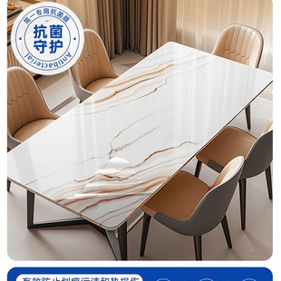 微晶石餐桌贴膜防烫岩板大理石桌面奢石台面家具耐高温透明保护膜