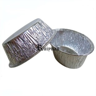 包邮1225椭圆形锡纸杯一次性铝箔盒 蛋糕杯焗芝士番薯锡纸盒125个