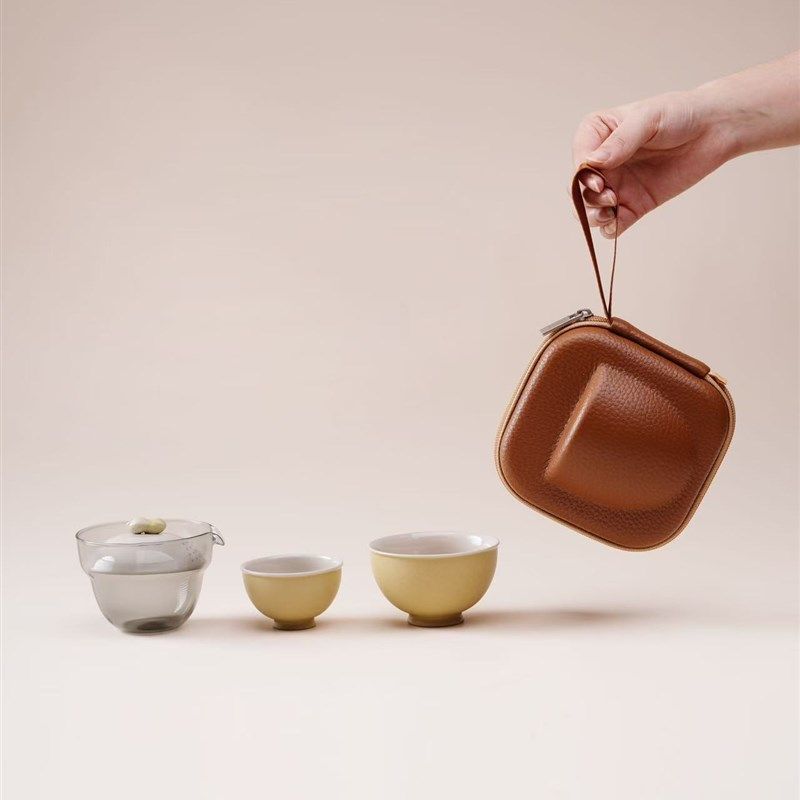 【好事发生】便携旅行茶具套装快客杯一壶二杯礼品,餐饮具,旅行茶具,淘宝优惠券,粉丝福利购,淘宝优惠卷