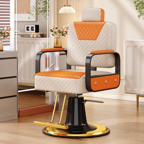 美发椅可放倒理发椅子厂家理发店发廊可升降旋转剪发椅烫染理容椅