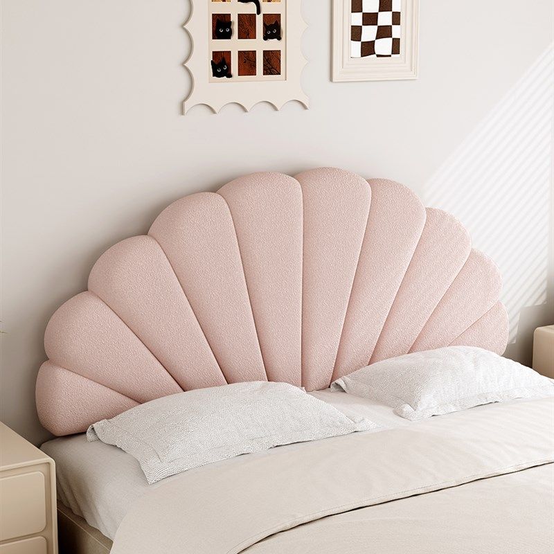 贝壳床头软包靠背垫靠垫儿童床靠墙奶油风软垫可拆洗榻榻米大靠枕,居家布艺,床头靠垫,淘宝优惠券,粉丝福利购,淘宝优惠卷