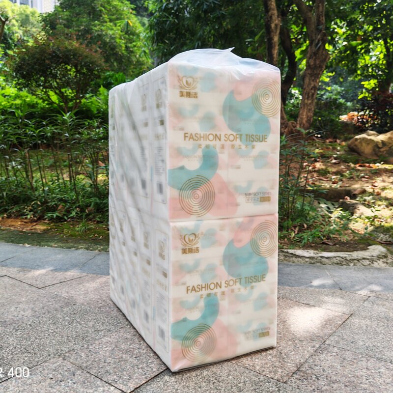 美斯洁80包可湿水家用抽纸