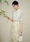 CHU CICADA NEW CHINESE TOP SUMMER 2024 NEW SUIT PUFF SLEEVE TEMPERAMENT ELEGANT RETRO TEA SUIT NATIONAL STYLE WOMENS WEAR