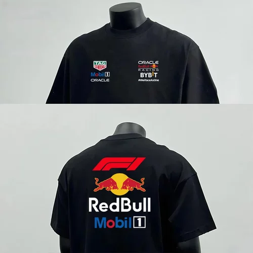 F1赛车重磅纯棉短袖T恤男士