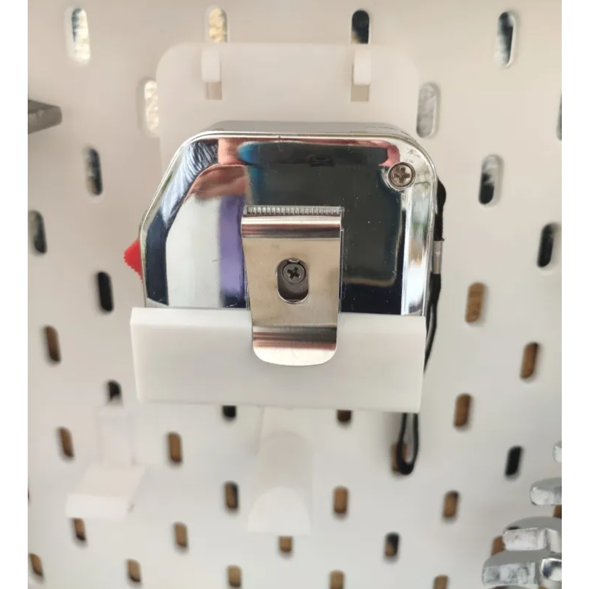 宜家洞洞板配件卷尺支架