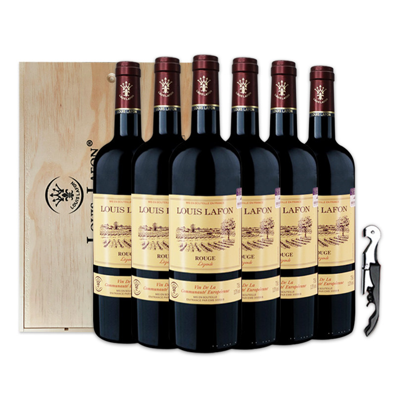法国原瓶进口红酒路易拉菲LOUIS LAFON传说13度干红葡萄酒整箱装,酒类,干红静态葡萄酒,淘宝优惠券,粉丝福利购,淘宝优惠卷