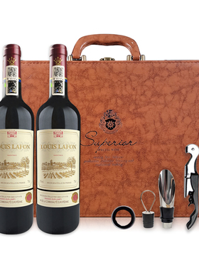 法国原瓶进口红酒路易拉菲传承13度干红葡萄酒礼盒装