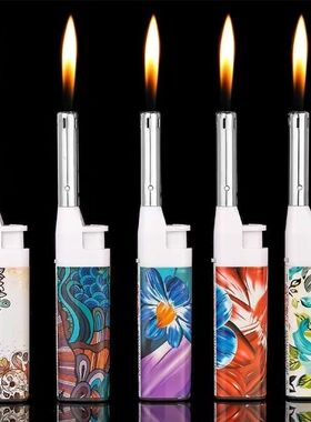 加长嘴充气明火打火机燃气灶厨房点火器蜡烛佛香充气打火机点火棒