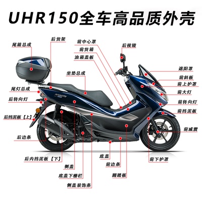 UHR150全车外壳前泥板