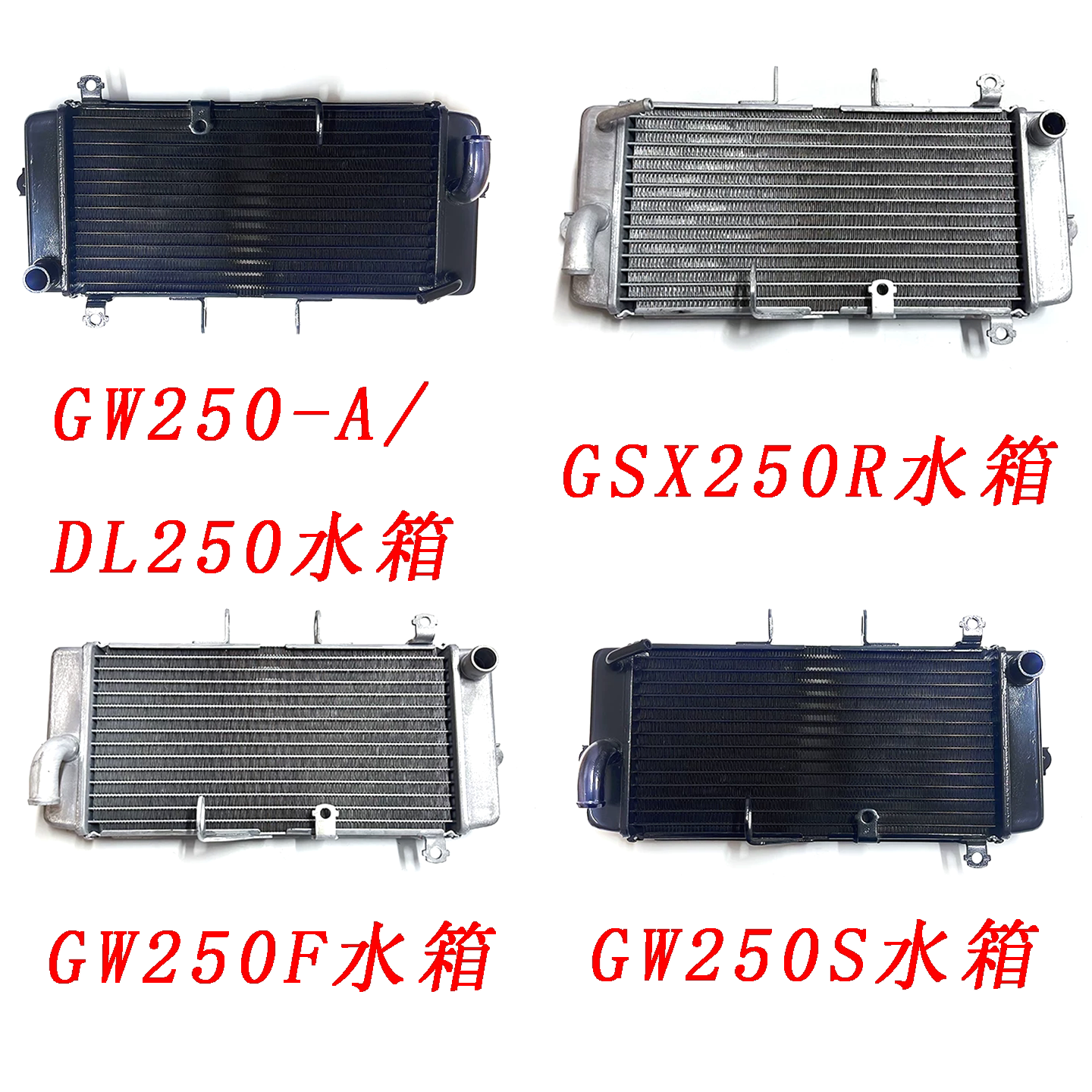Suzuki GSX250 GW250 DL250 DR300 üçün radiator ventilyatoru və su çəni