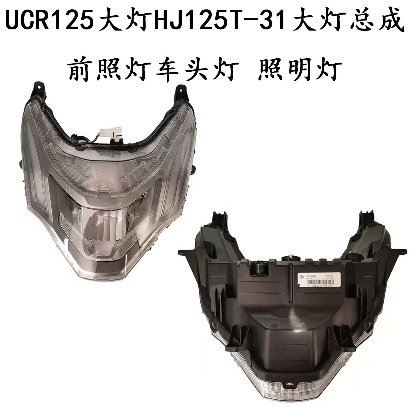 台研动力摩托车大灯总成