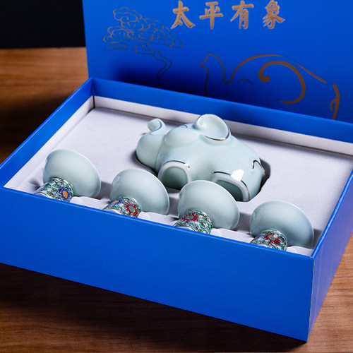 陶瓷酒杯套装中式酒壶分酒器