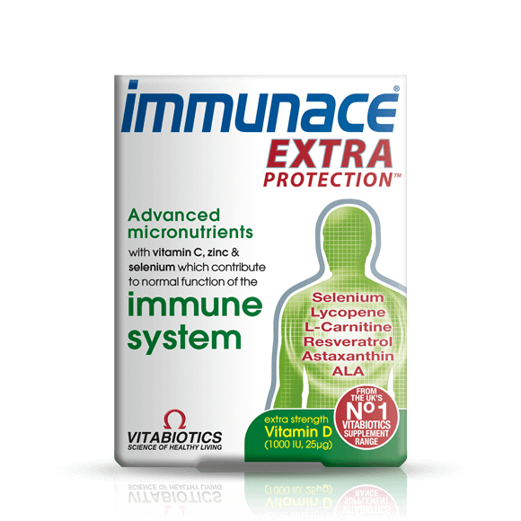 Vitabiotics Immunace 免疫维生素，30粒,共3盒
