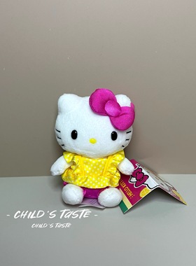 正品美版三丽鸥Hellokitty柠檬kitty小鼻嘎黄色生日礼物包包挂件