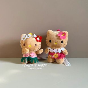 正品三丽欧夏威夷abc黑皮kitty粉泳衣泳衣草裙hellokitty包包挂件