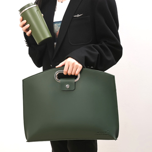 苹果内胆包14寸ipad保护袋数据线保护套 平板包手提包上班族文件包设计师公文包小个子通勤包笔记本电脑包女款