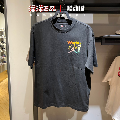 耐克JORDAN男子纯棉印花短袖T恤