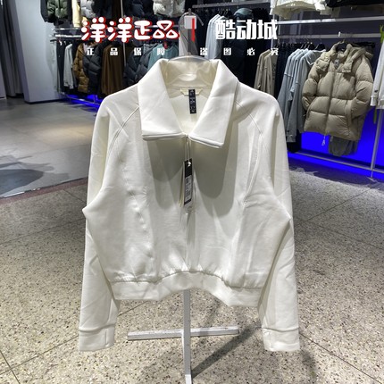 阿迪达斯26春女针织半拉链卫衣运动休闲套头衫KH0207-0206-KR7578