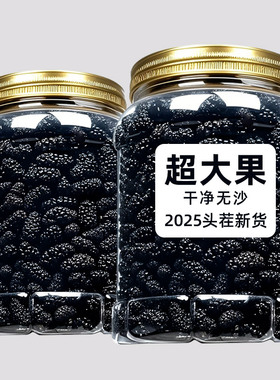 桑葚干黑桑椹新疆特产级官方旗舰店泡酒专用新鲜桑椹子果干泡茶