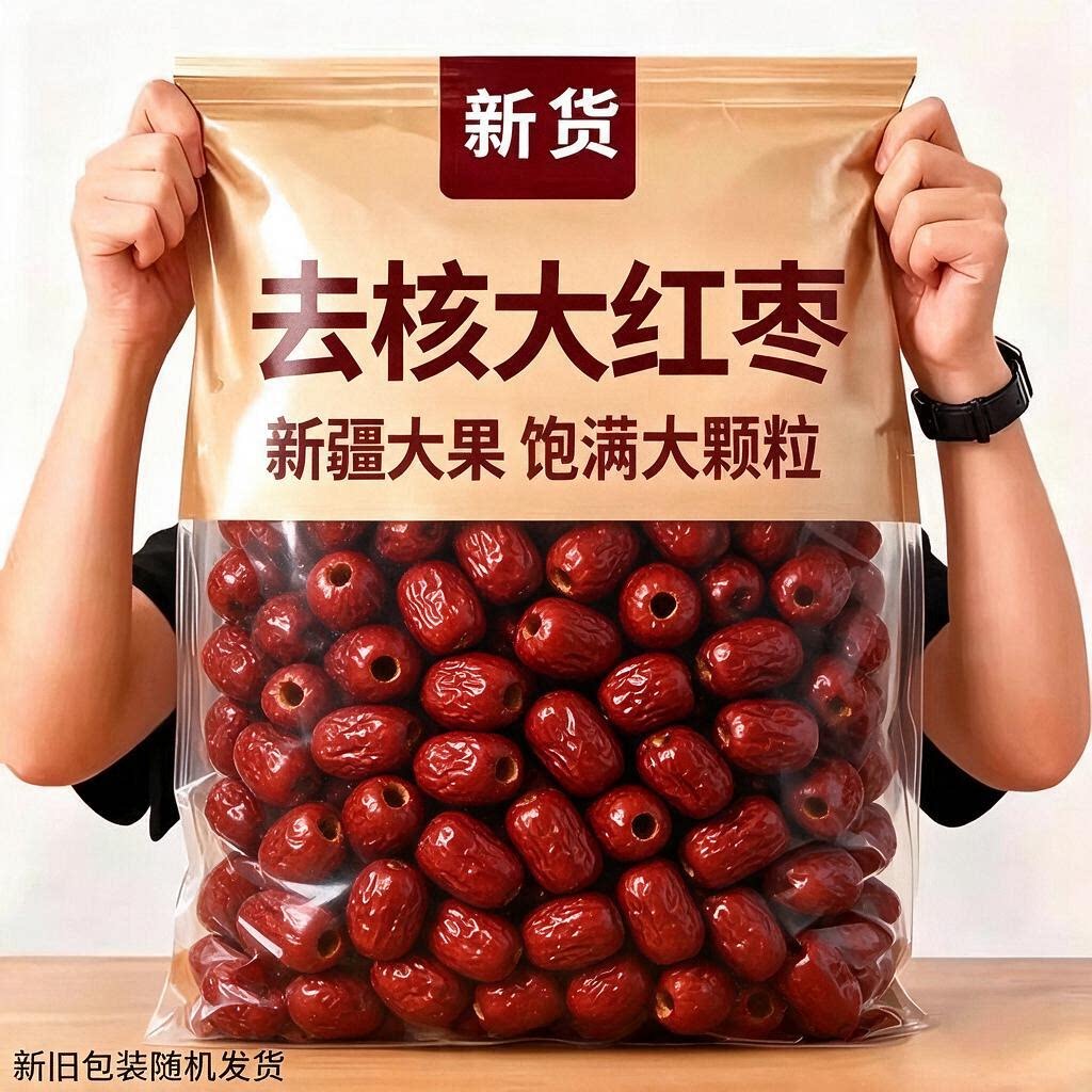 1斤无核若羌灰枣去核泡茶包粽子图片