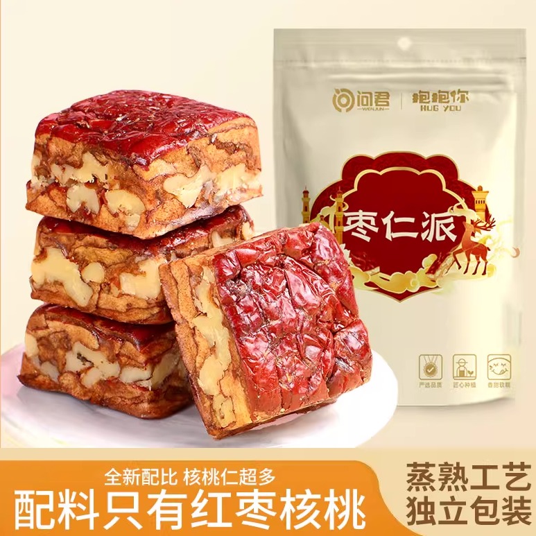 新疆特产枣仁派原味真空枣糕