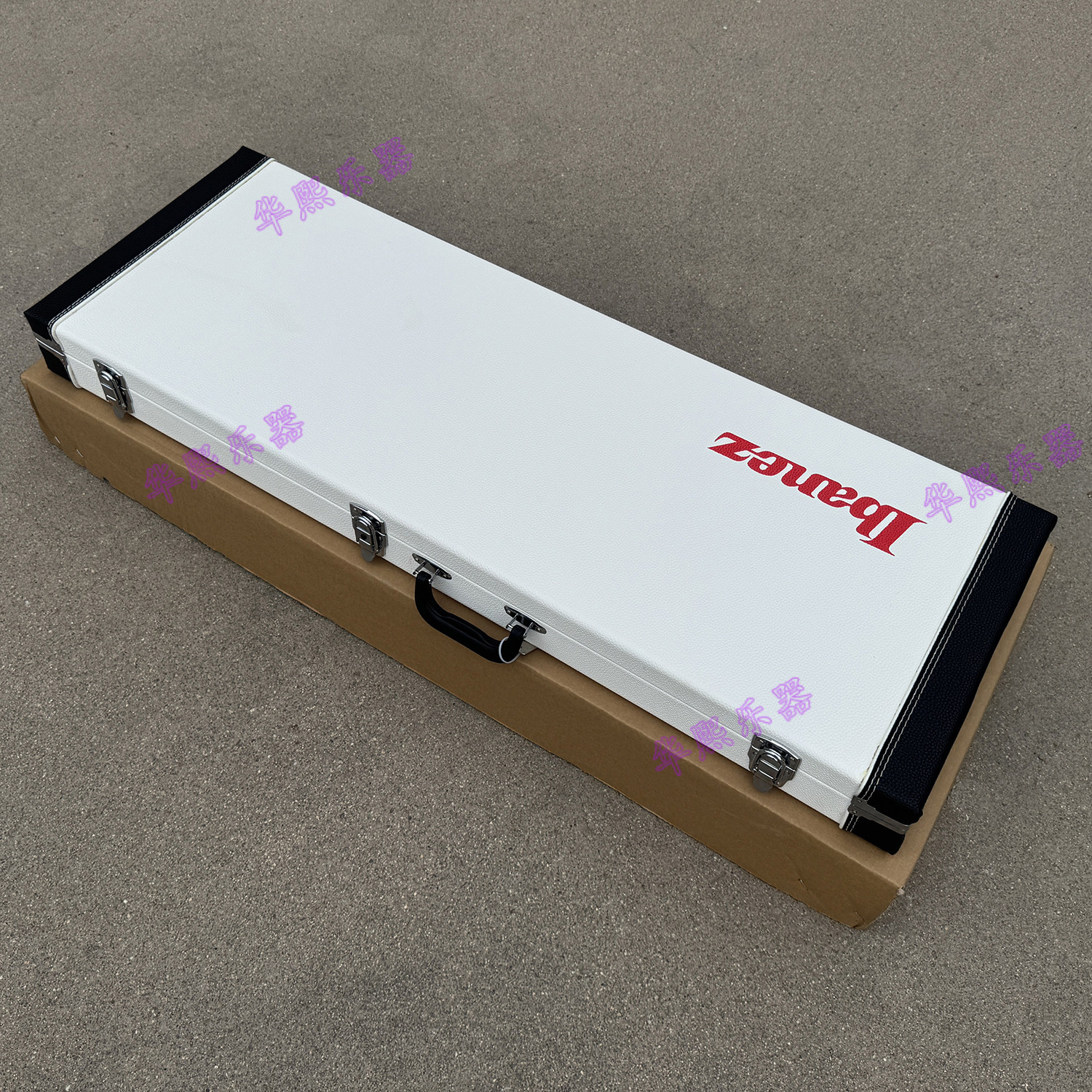 Ibanez依班娜电吉他ST型通用高档琴盒 高雅白色琴箱 带锁吉他盒