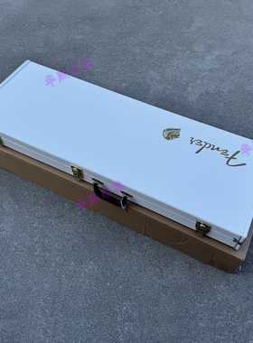美标Fender美芬芬达ST电吉他专用内嵌式琴盒 白色琴箱 金色配件