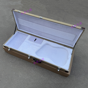 墨芬芬达Fender ST电吉他专用内嵌式琴盒 高档黄条纹内侧贴合琴箱