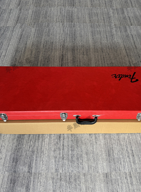 墨芬Fender电吉他琴盒 ST/TELE经典红色琴箱 高档黑标带锁吉他盒