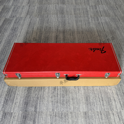 墨芬Fender电吉他琴盒 ST/TELE经典红色琴箱 高档黑标带锁吉他盒