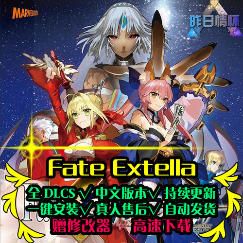 Fate extella ACT动作冒险游戏探索闯关战斗PC电脑单机游戏合集